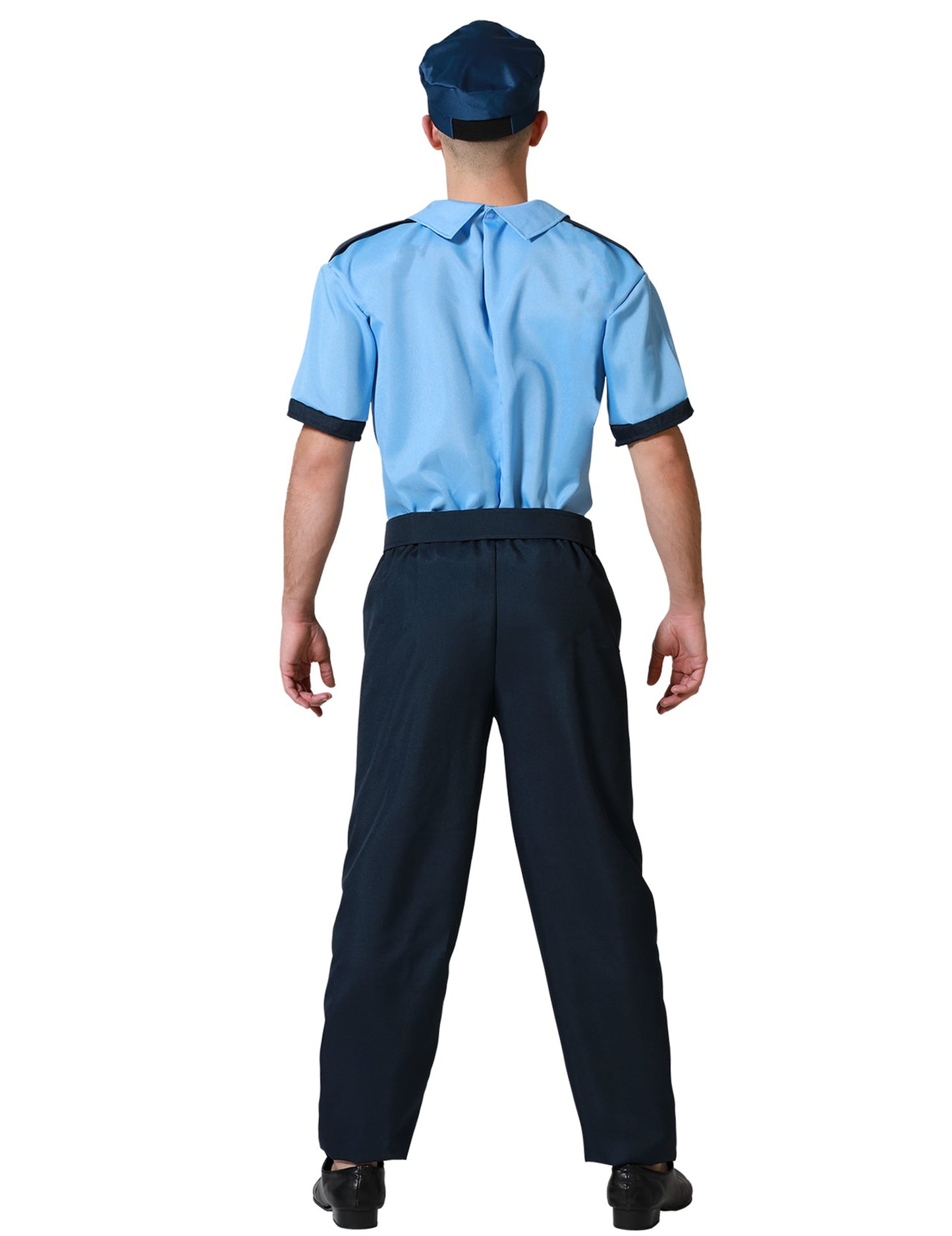 Vue de dos du déguisement de policier