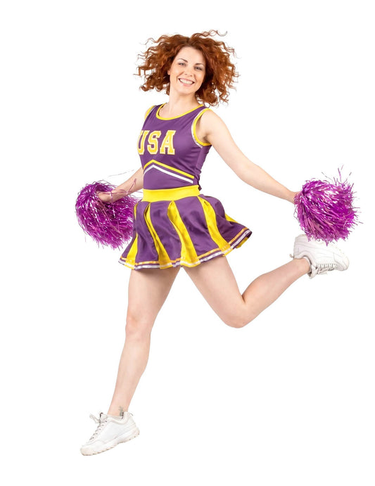 Pompom Girl USA Violet i Yellow Woman kostim