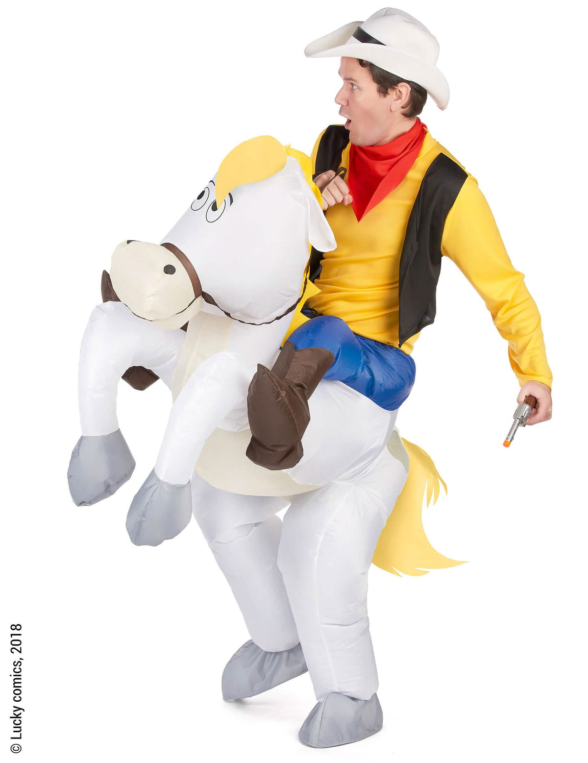 Bočni prikaz kostima Porte-moi Jolly Jumper Lucky Luke