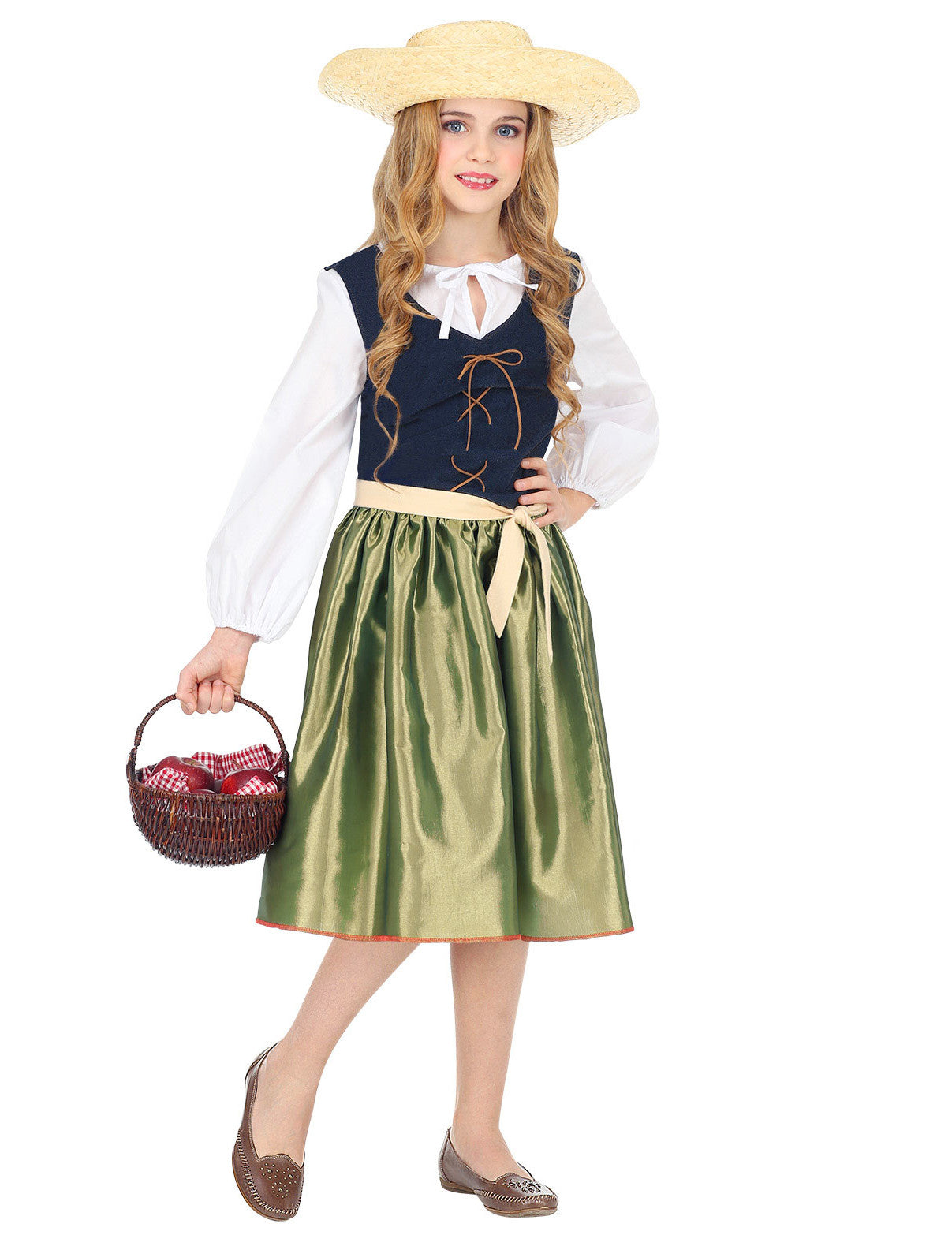 Zelena zelena renesansna kostim