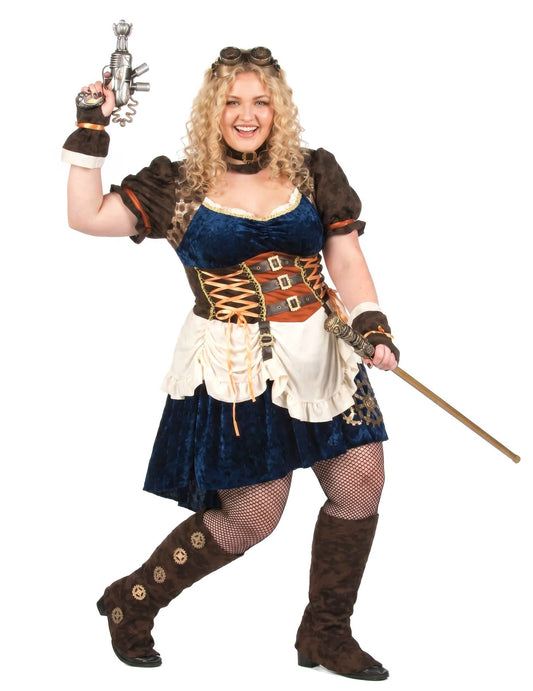 Futuristički retro prerušavanje Steampunk Žena velike veličine