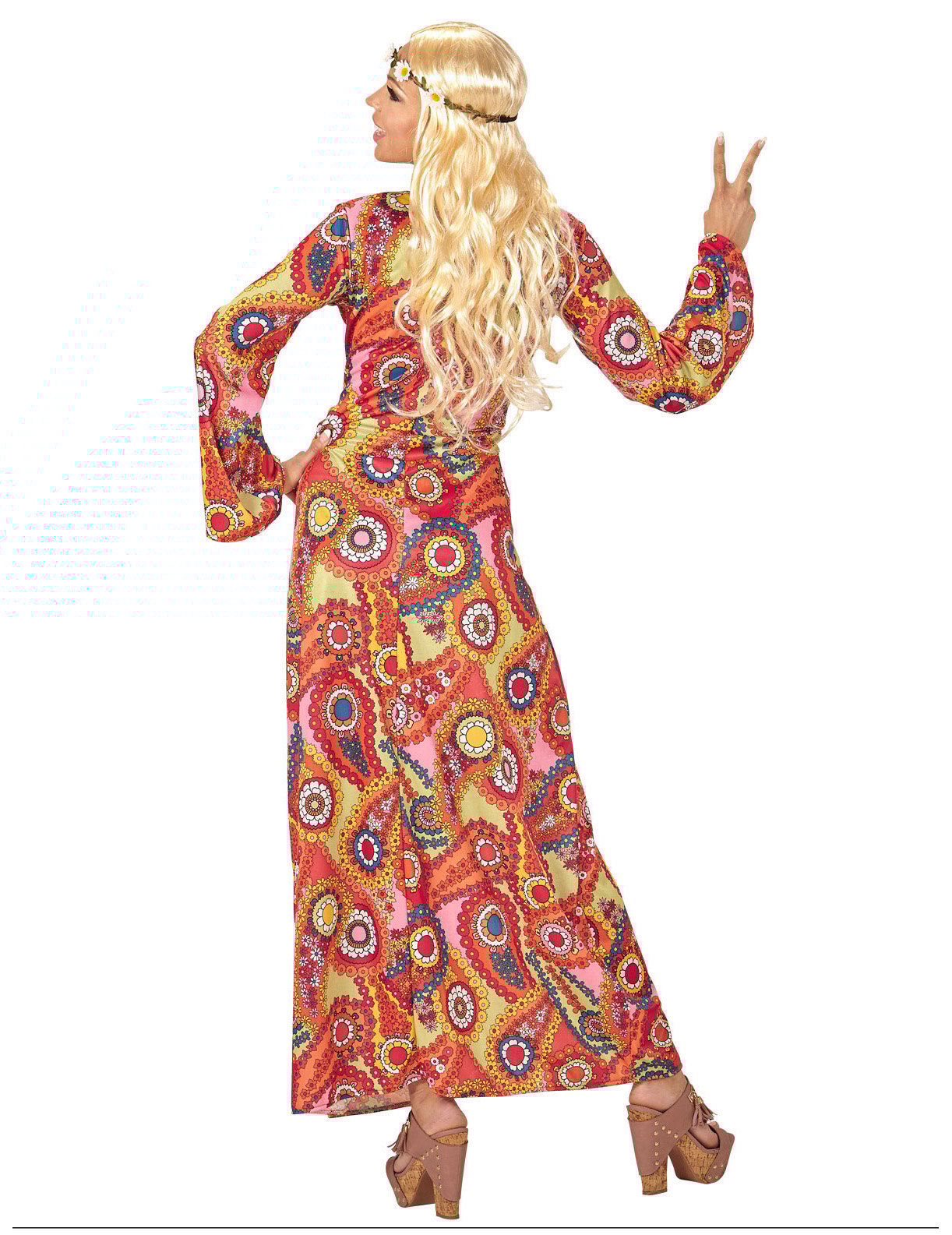 Hippie Multicolor Hippie haljina kostim žena