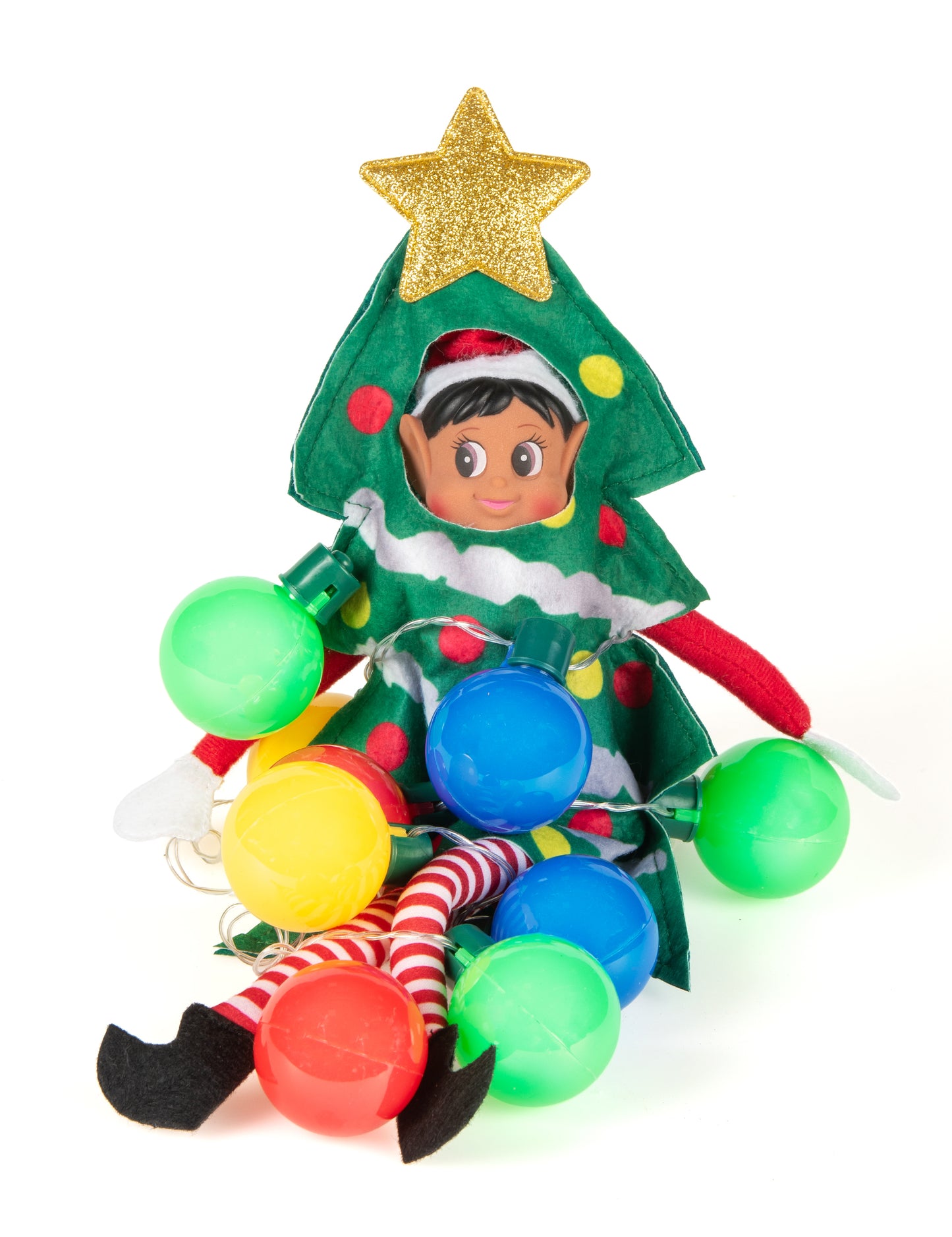 Kostim za božićno drvce za lutku Joker Elf