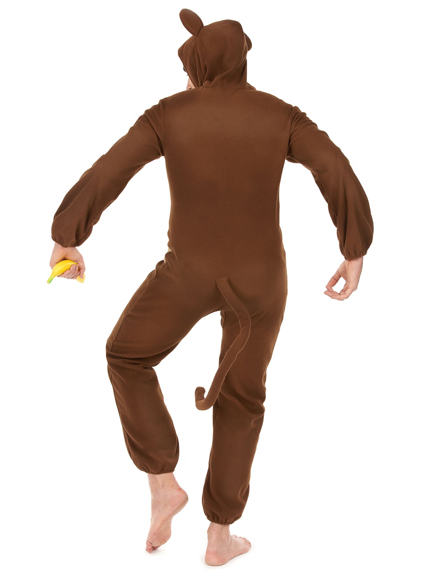 Vue de dos du déguisement de singe pour homme