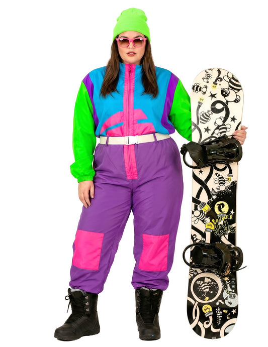 Veliki kostim za odrasle fluo Snowboarder