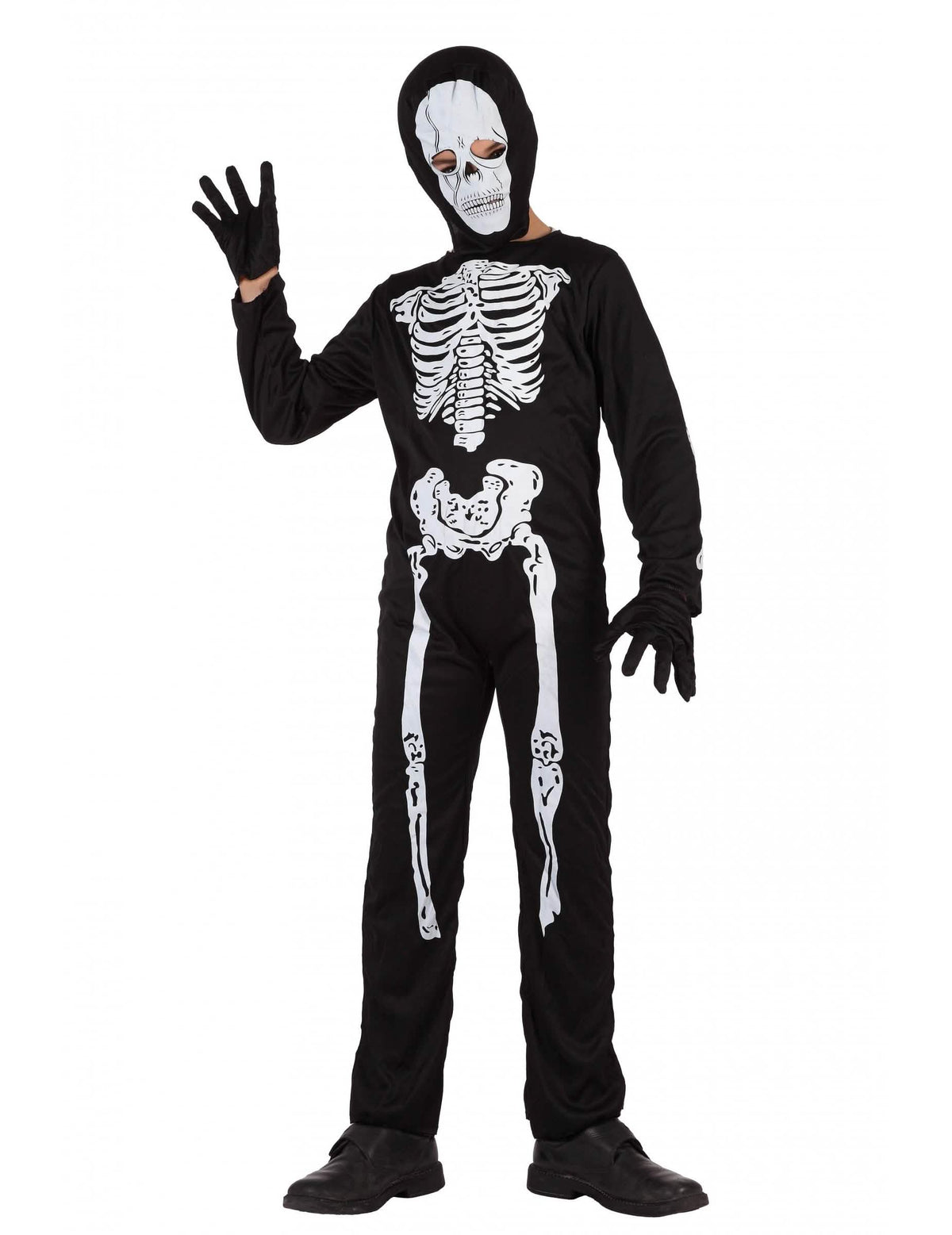 Kostim kostura halloween za dijete crno i bijelo