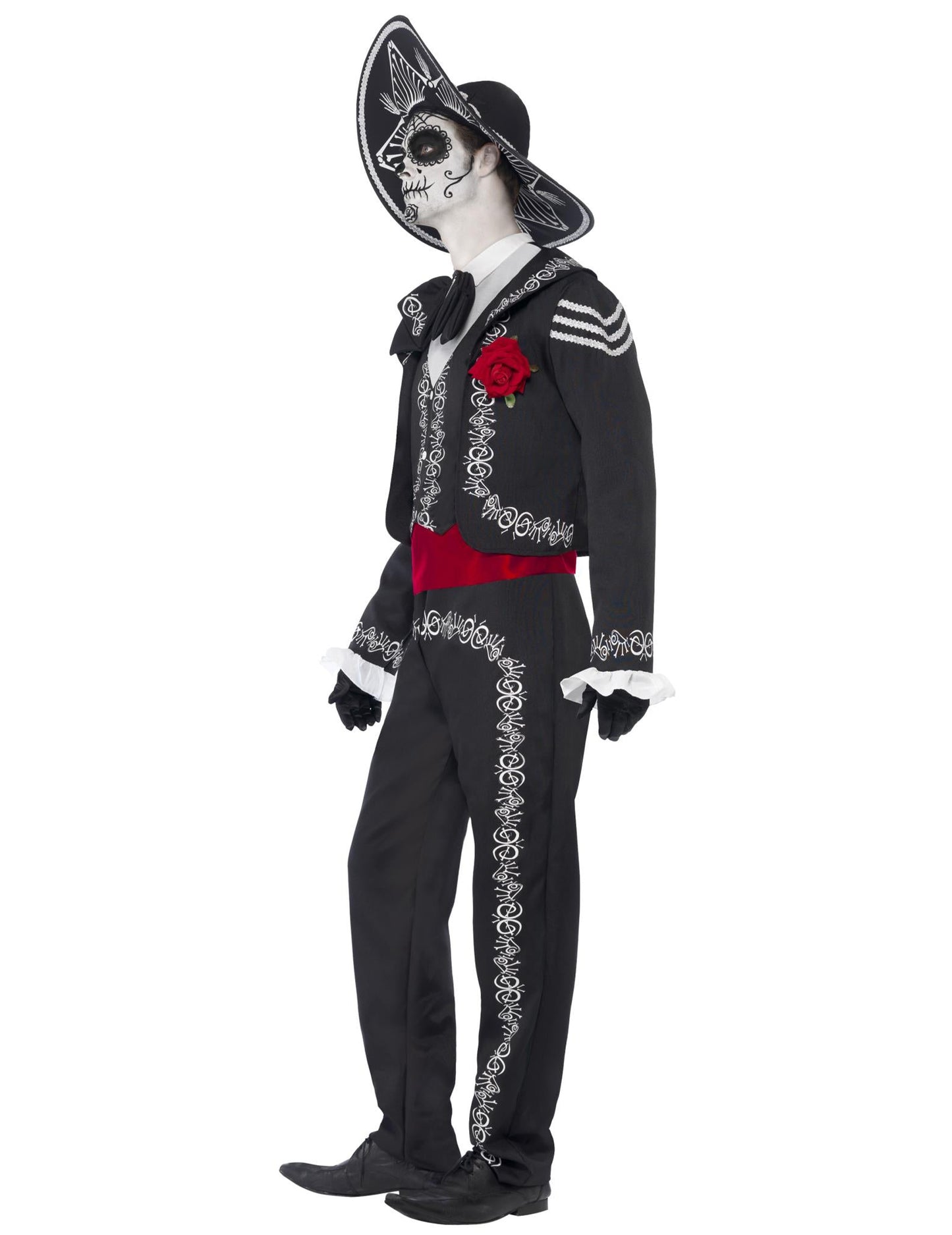 Meksički kostur prerušen čovjek Dia de los muertos