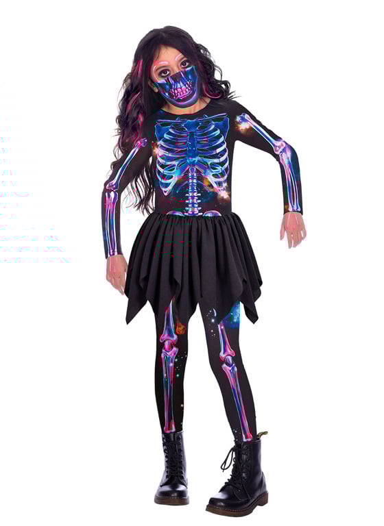 Neon Skeleton kostim u recikliranoj tkanini