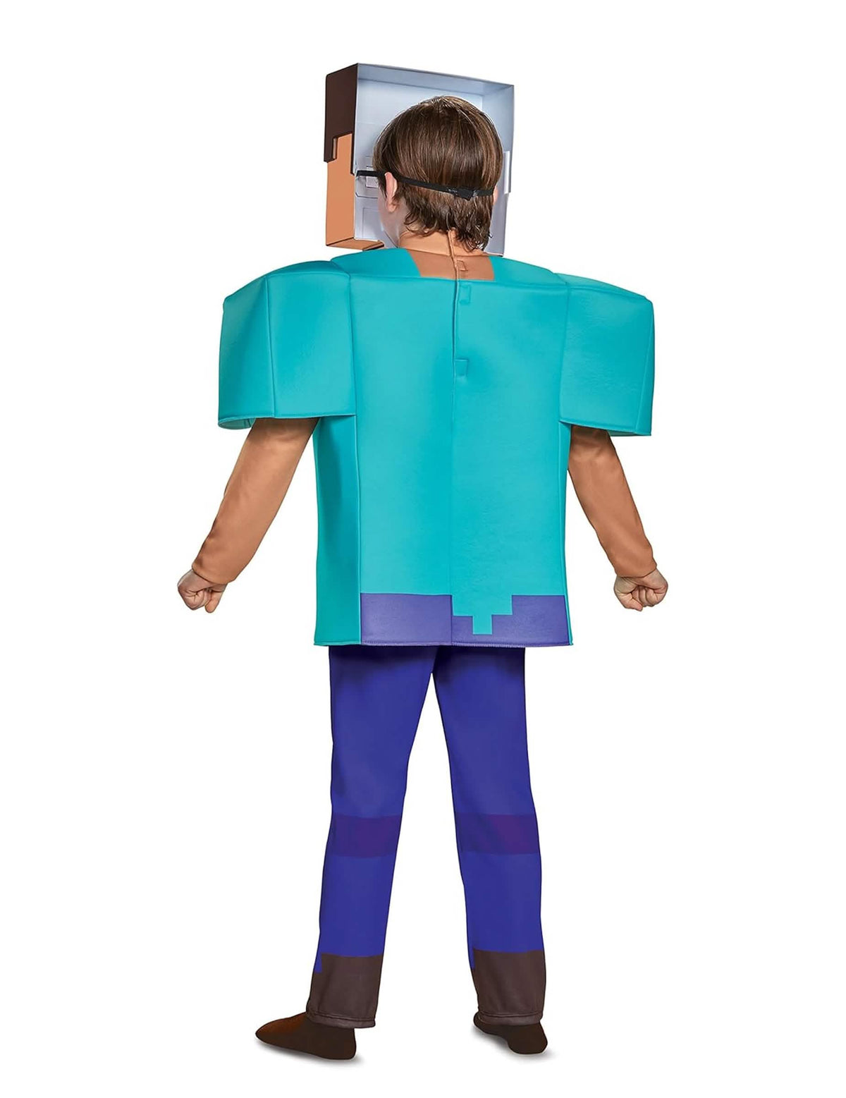 Stražnji pogled na klasični Minecraft kostim Steve