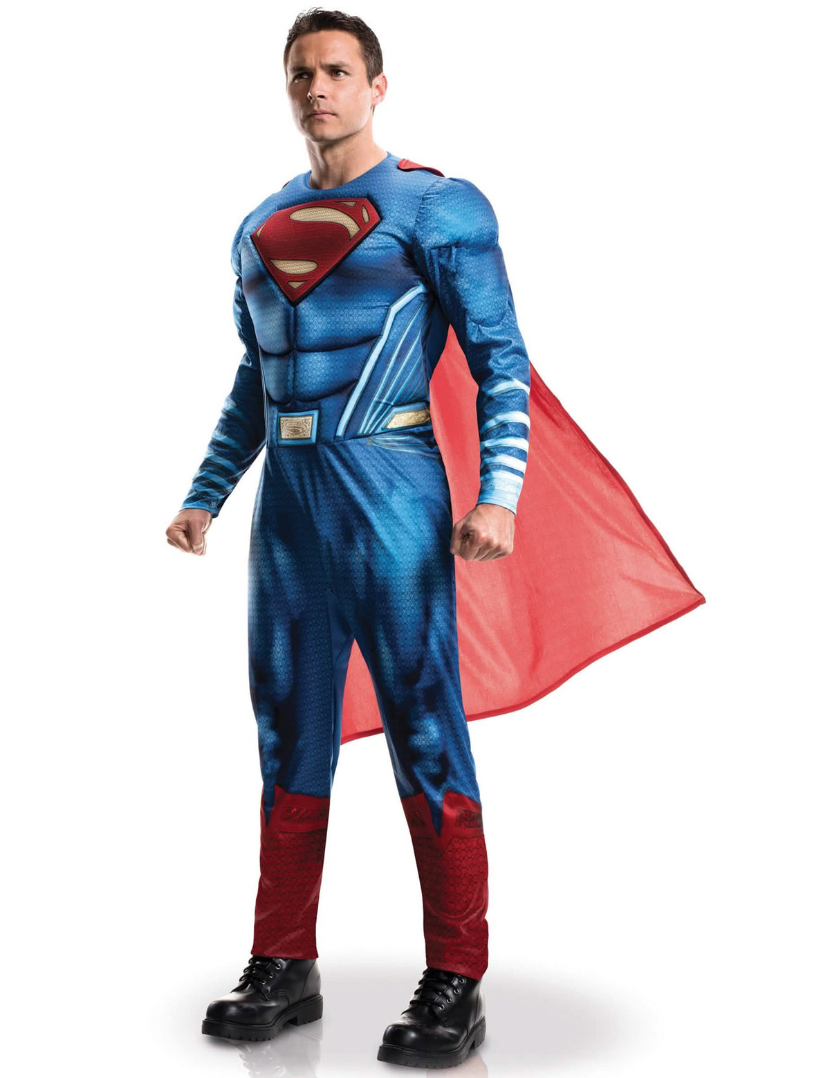 Kostim Superman Justice League za odrasli plava i crvena s plaštom
