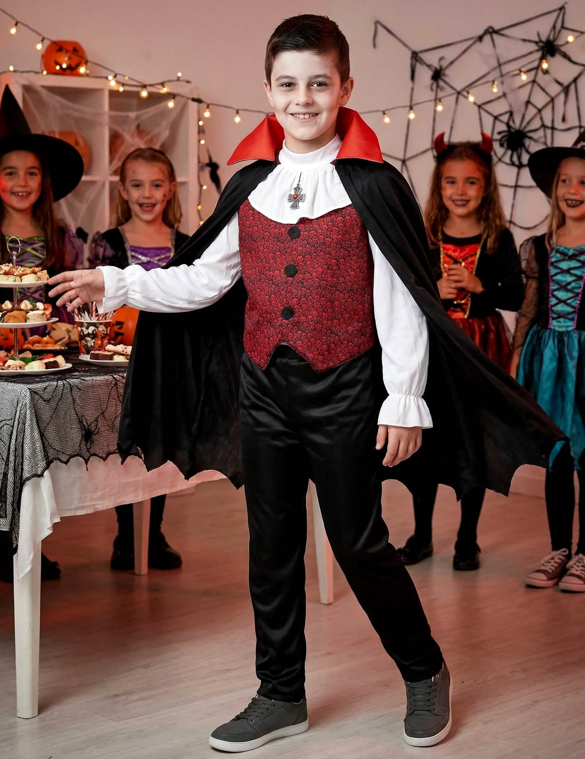 Prikaz u situaciji kostima vampira za dječak