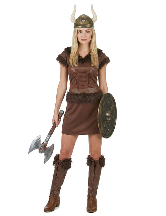 Viking kostim seksi smeđa žena