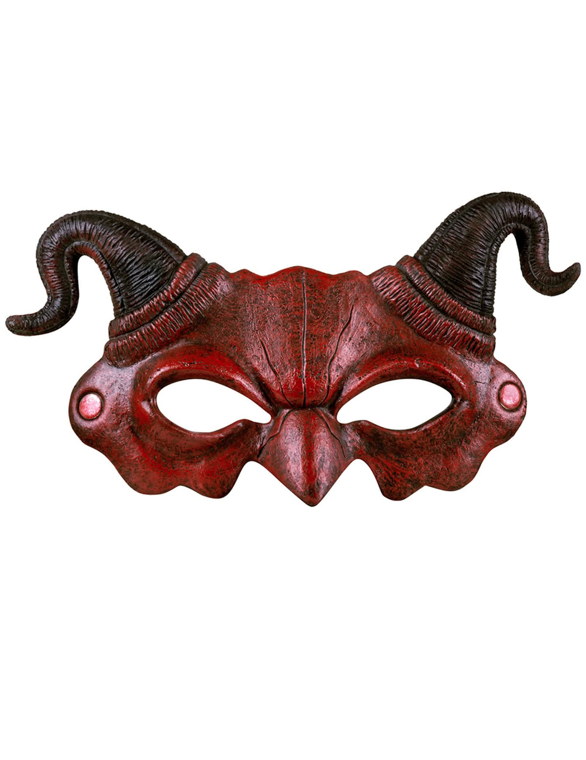 Prednji prikaz polumaske demona za odrasli