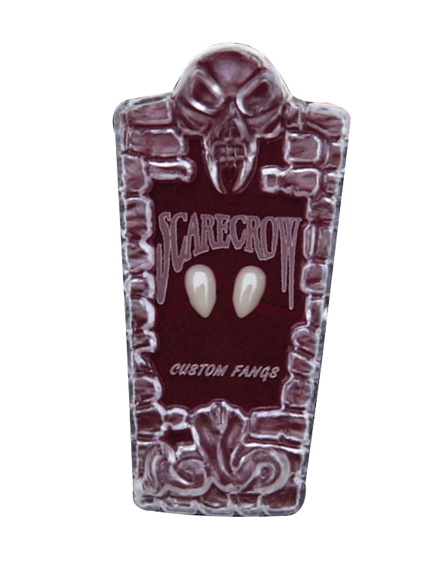 Dents pointues de vampire Halloween pour adulte blanches