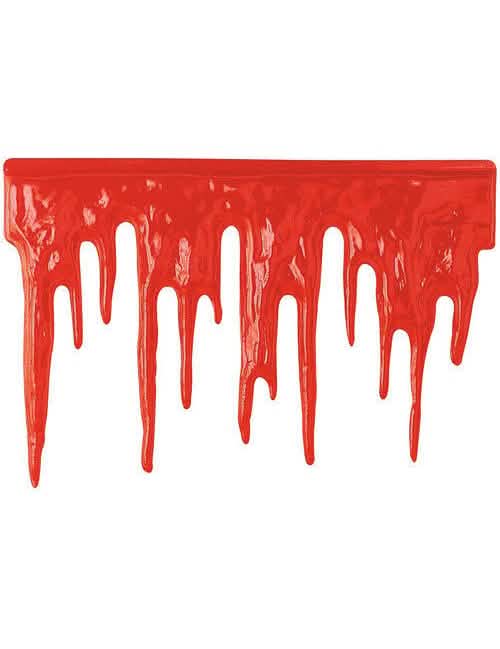 Zidna dekoracija krvave kapi za halloween crvena