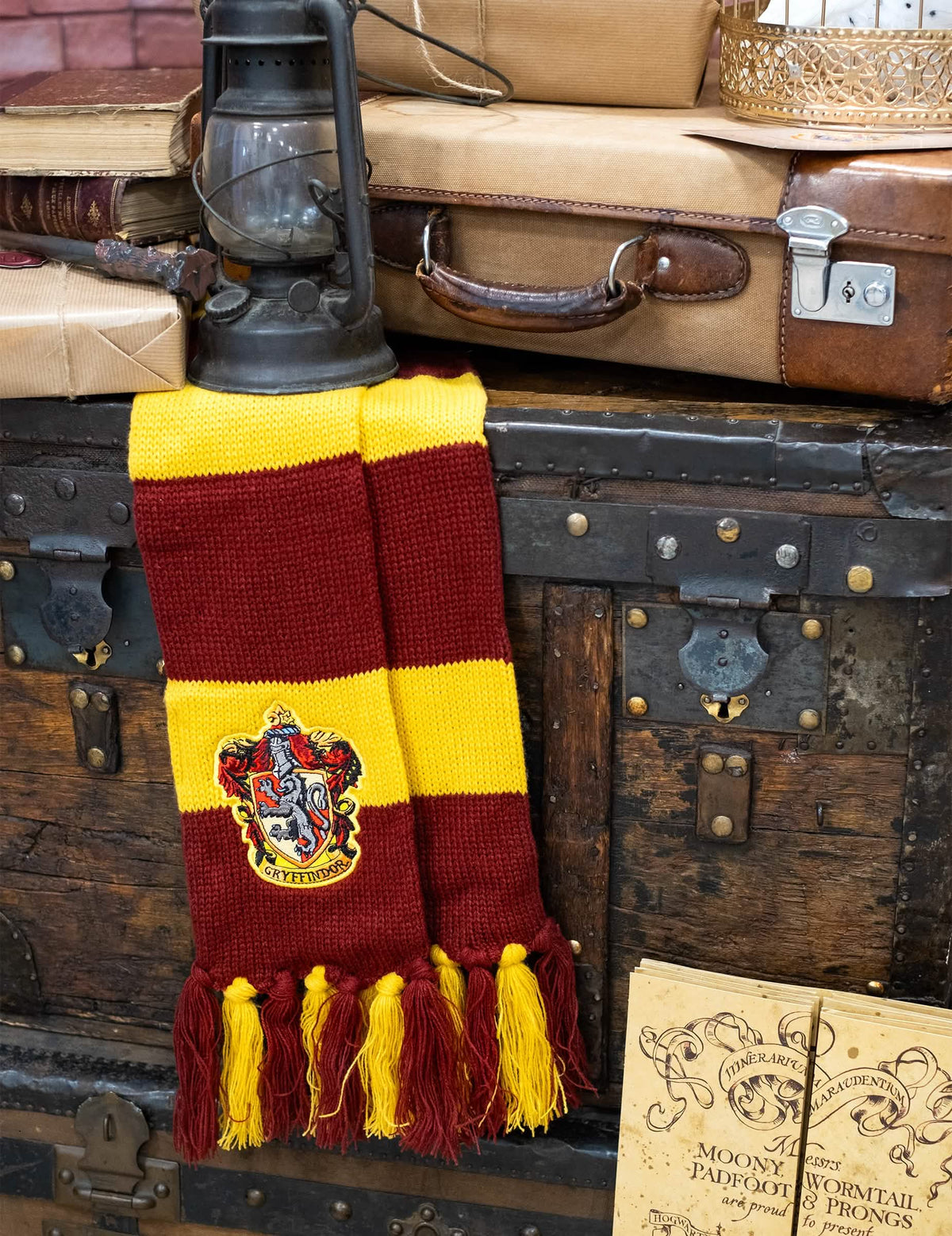 luksuzni šal Gryffindor za odrasli i dijete crvena i žuta