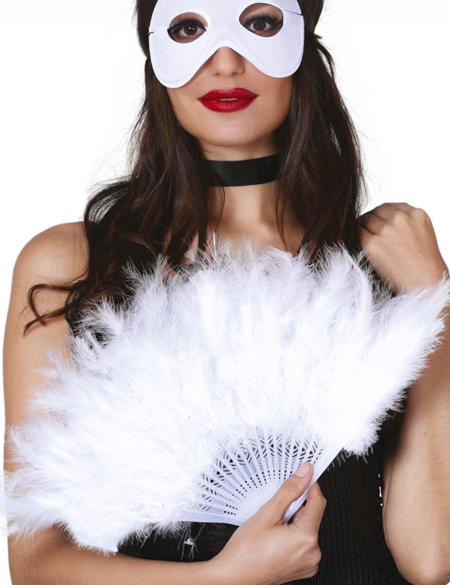 25 cm bijela pernata