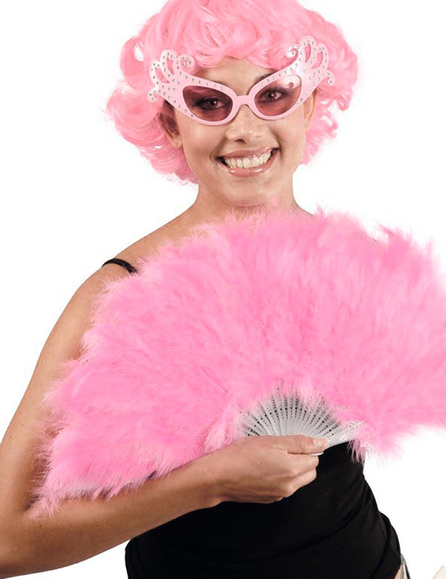 25 cm ružičasto perje