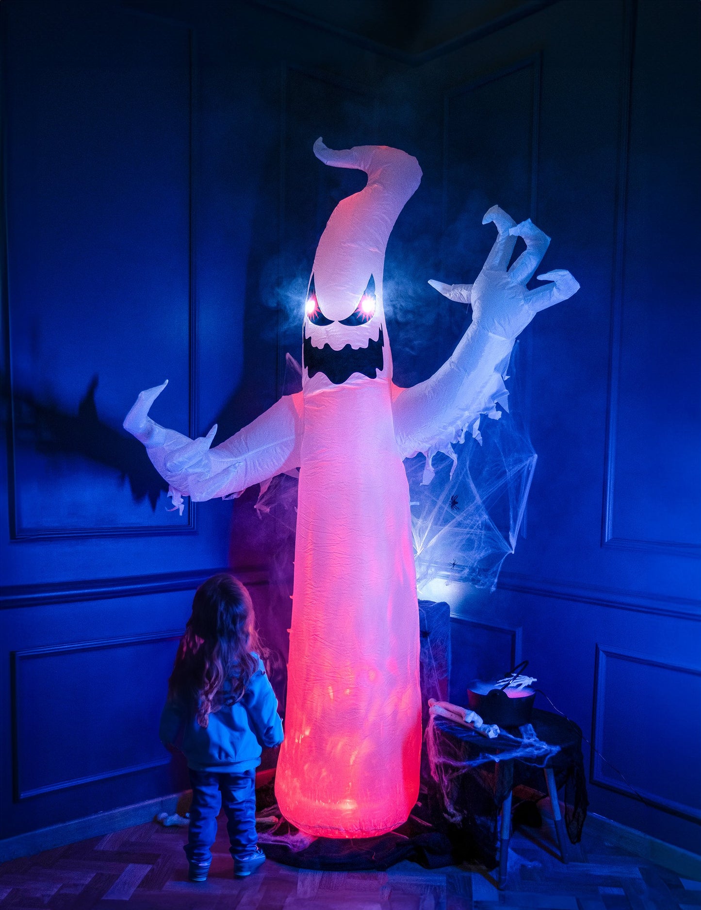 Napuhani zastrašujući duh 240 cm LED očiju