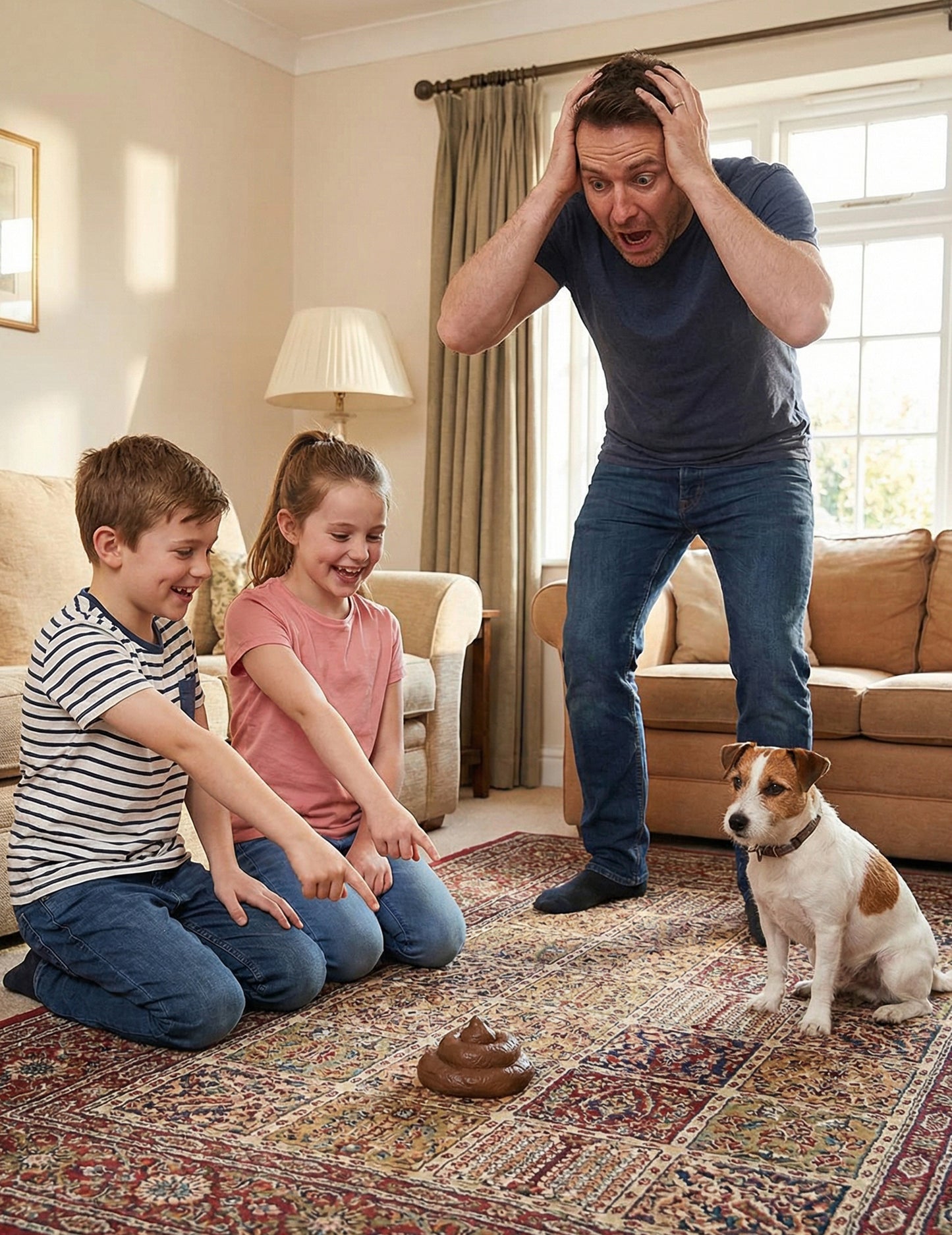 Mise en situation de la fausse crotte de chien farces et attrapes