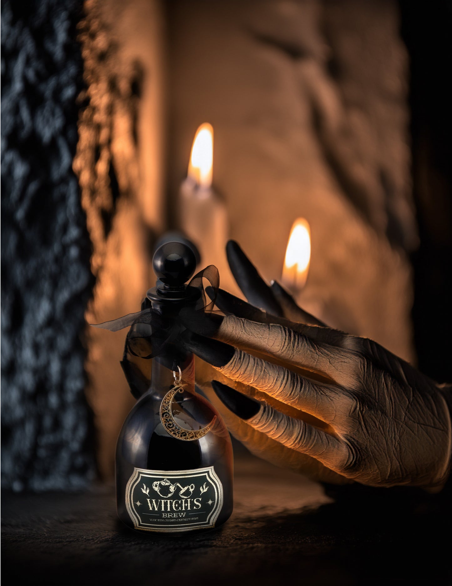 Vještica crna magija bočica 19,5 cm