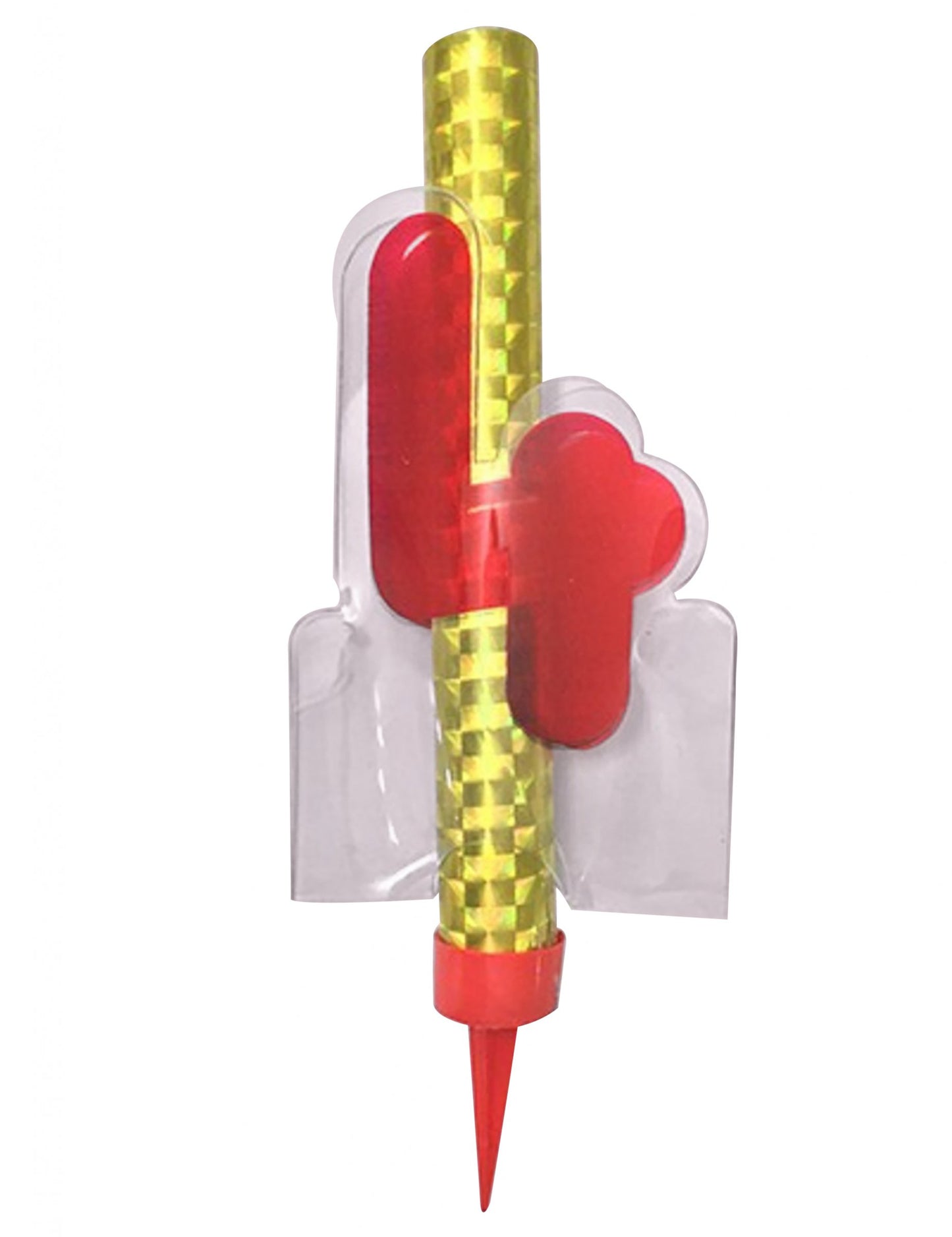 Osvijetljena fontana broj 4 crvena 12 cm za rođendan