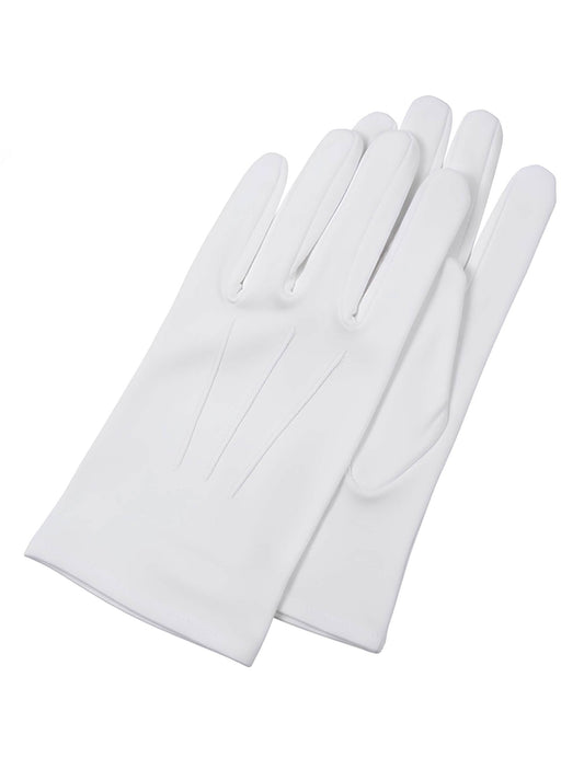 Vue de dessus des gants du Père Noël luxe pour adulte