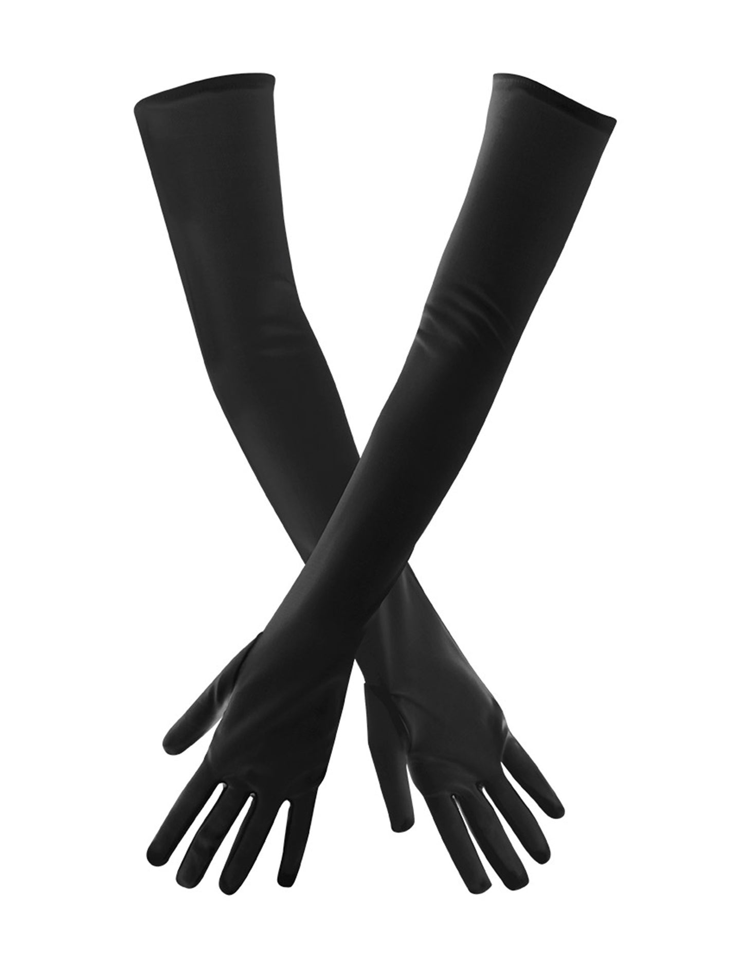 Crne duge rukavice