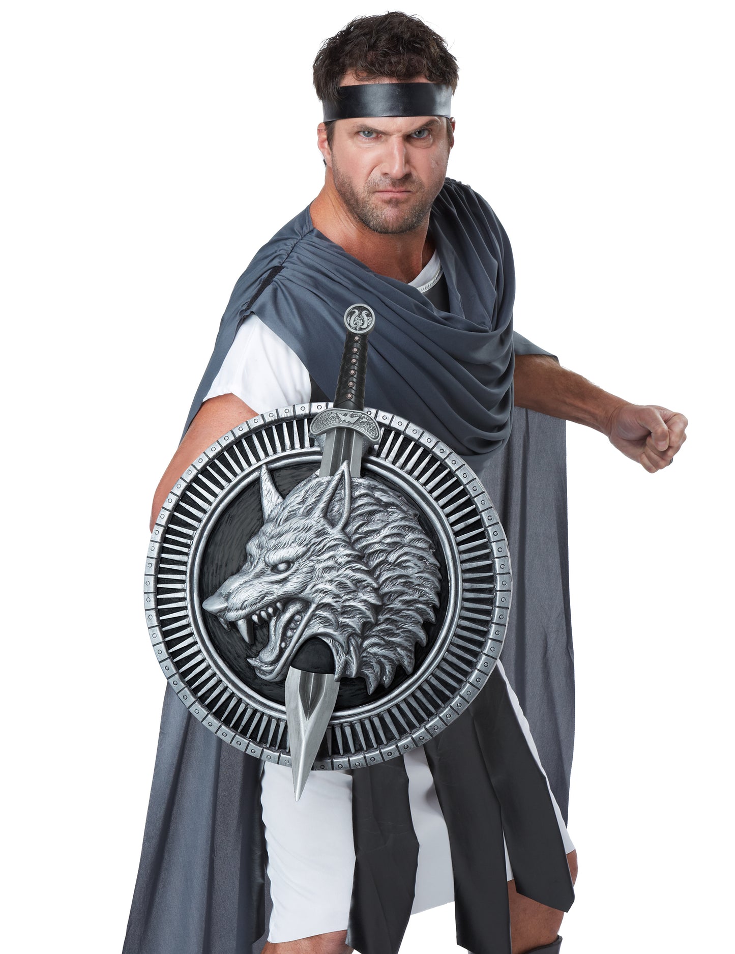 Glavni i ratnički štit s vukom za odrasle