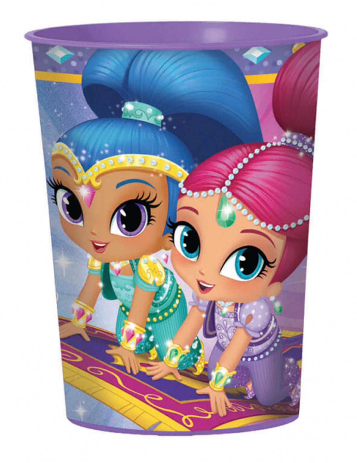 Plastični gobelet Shimmer et Shine za dijete ljubičasta od 455 ml