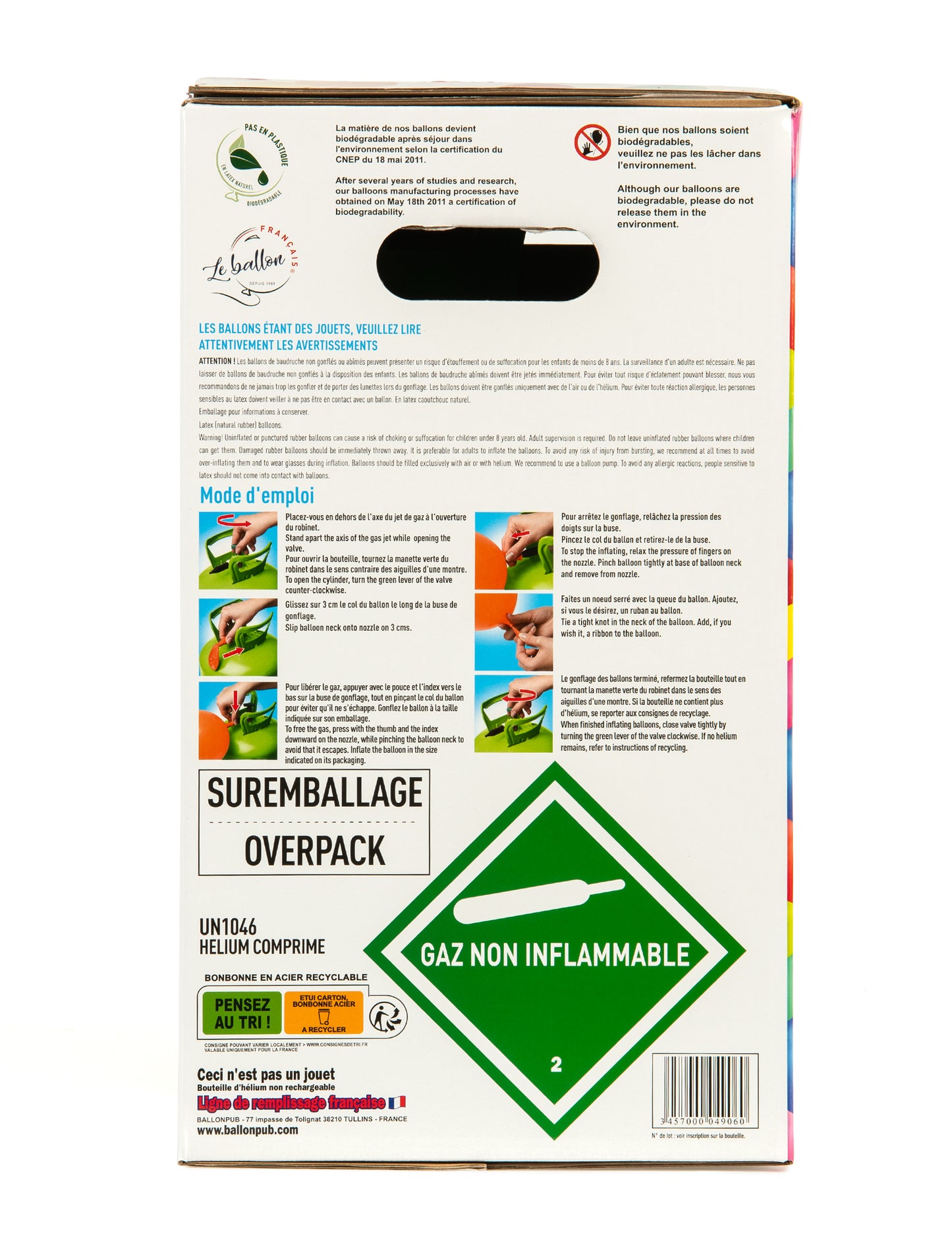 Velika boca helija do 50 balona