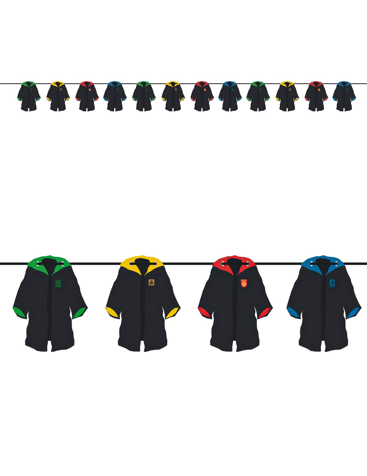 Harry Potter™ vijenac s grbovima domova 3,6 m