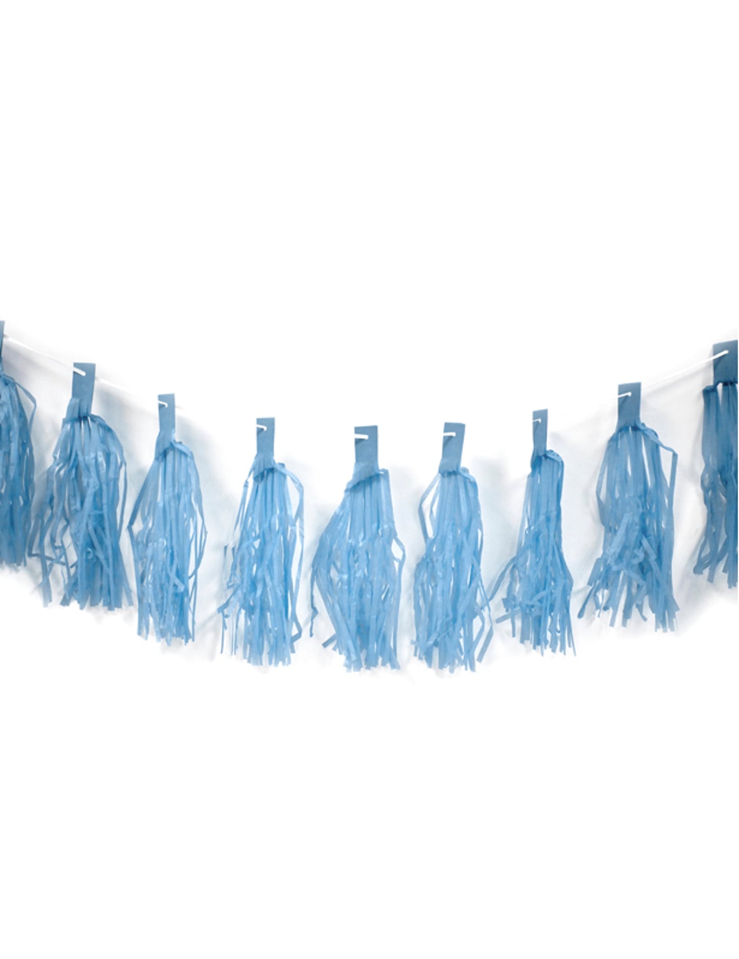 Guirlande de 20 tassels pour décoration festive bleu