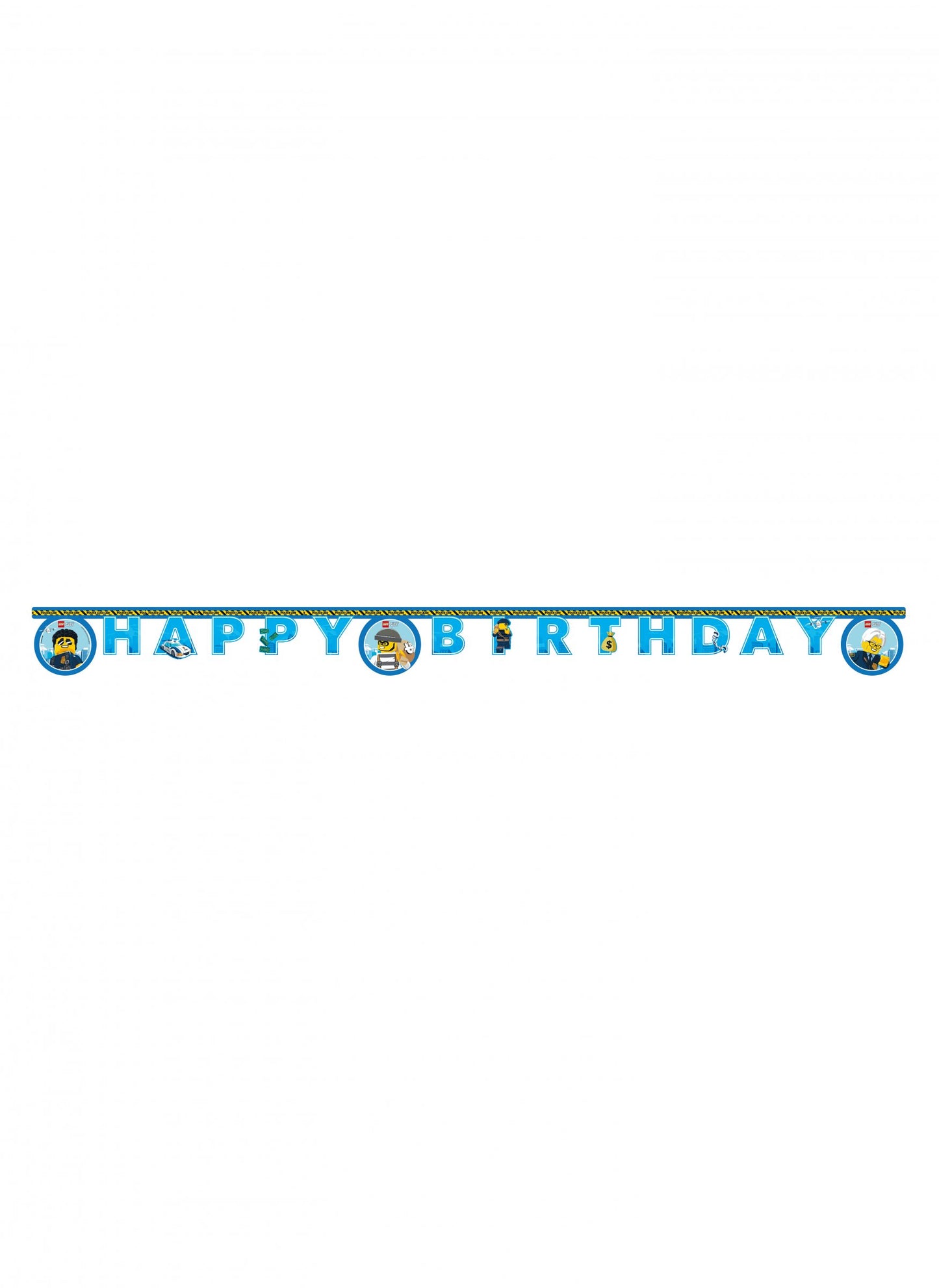Papirnata girlanda Happy Birthday Lego City™ 2 m
