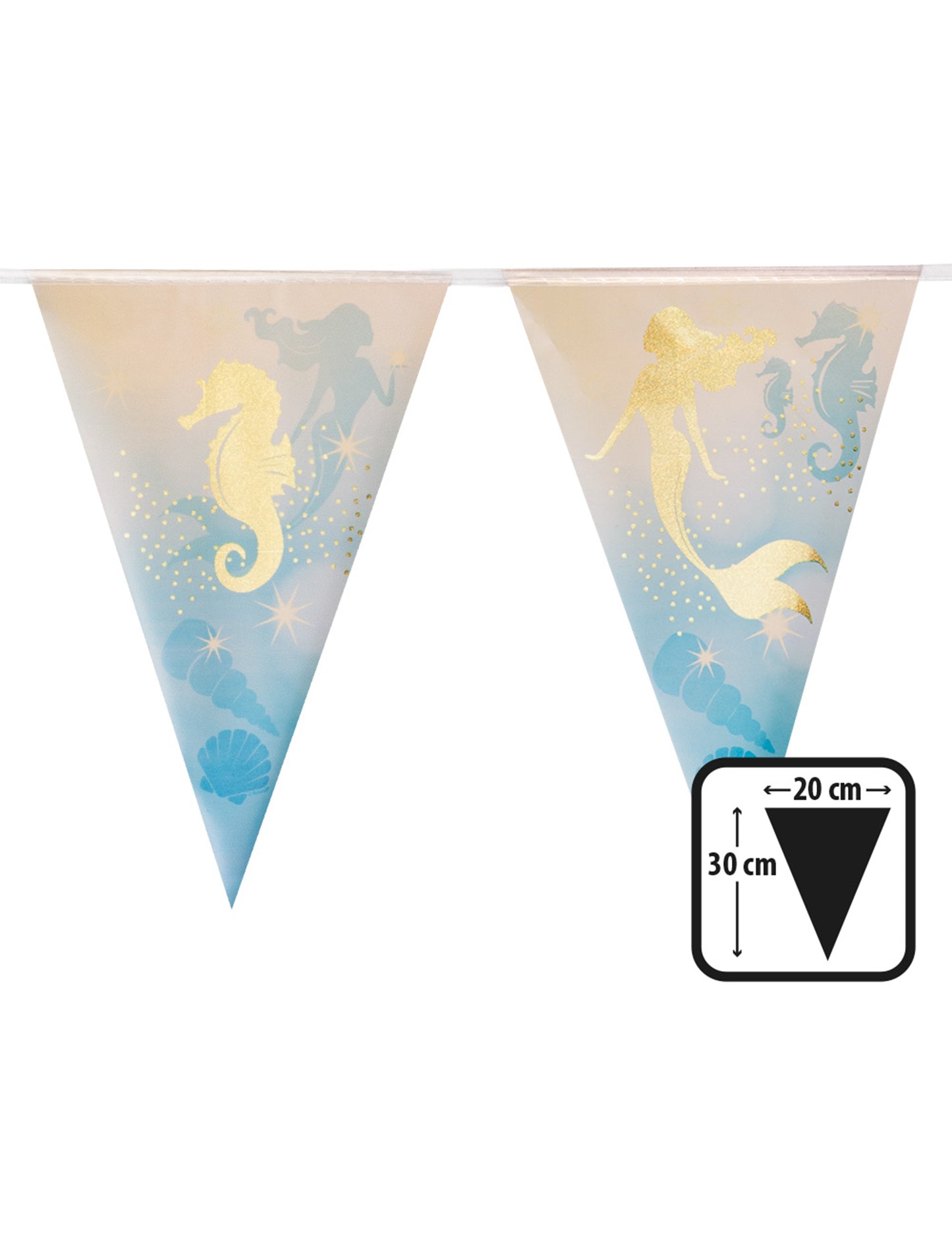 Plastični vijenac 10 Pennie Laguon Wenhes 30 x 20 cm