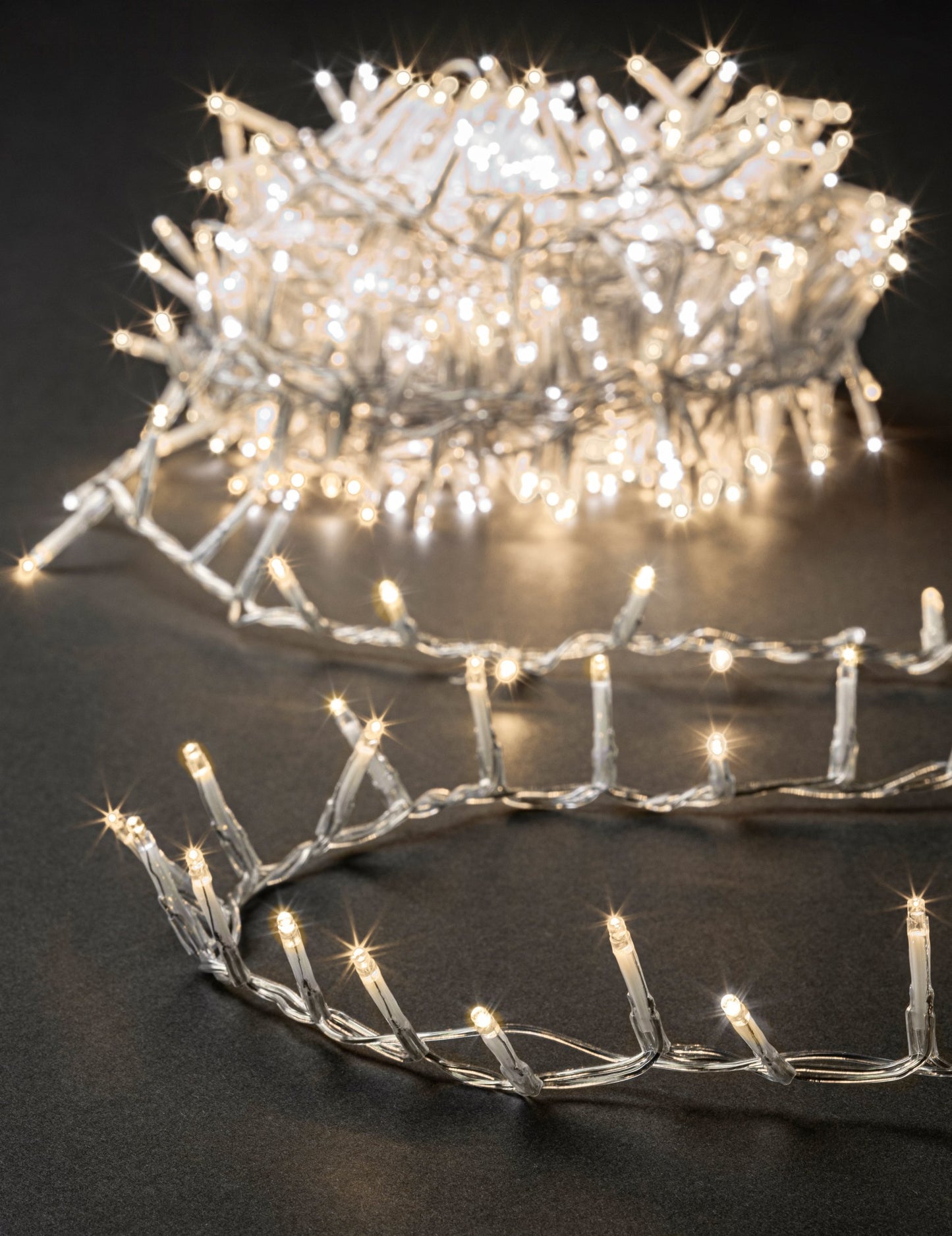 Toplo bijela vanjska lampica, 500 LED dioda, duljine 12,5 m, s 8 efekata