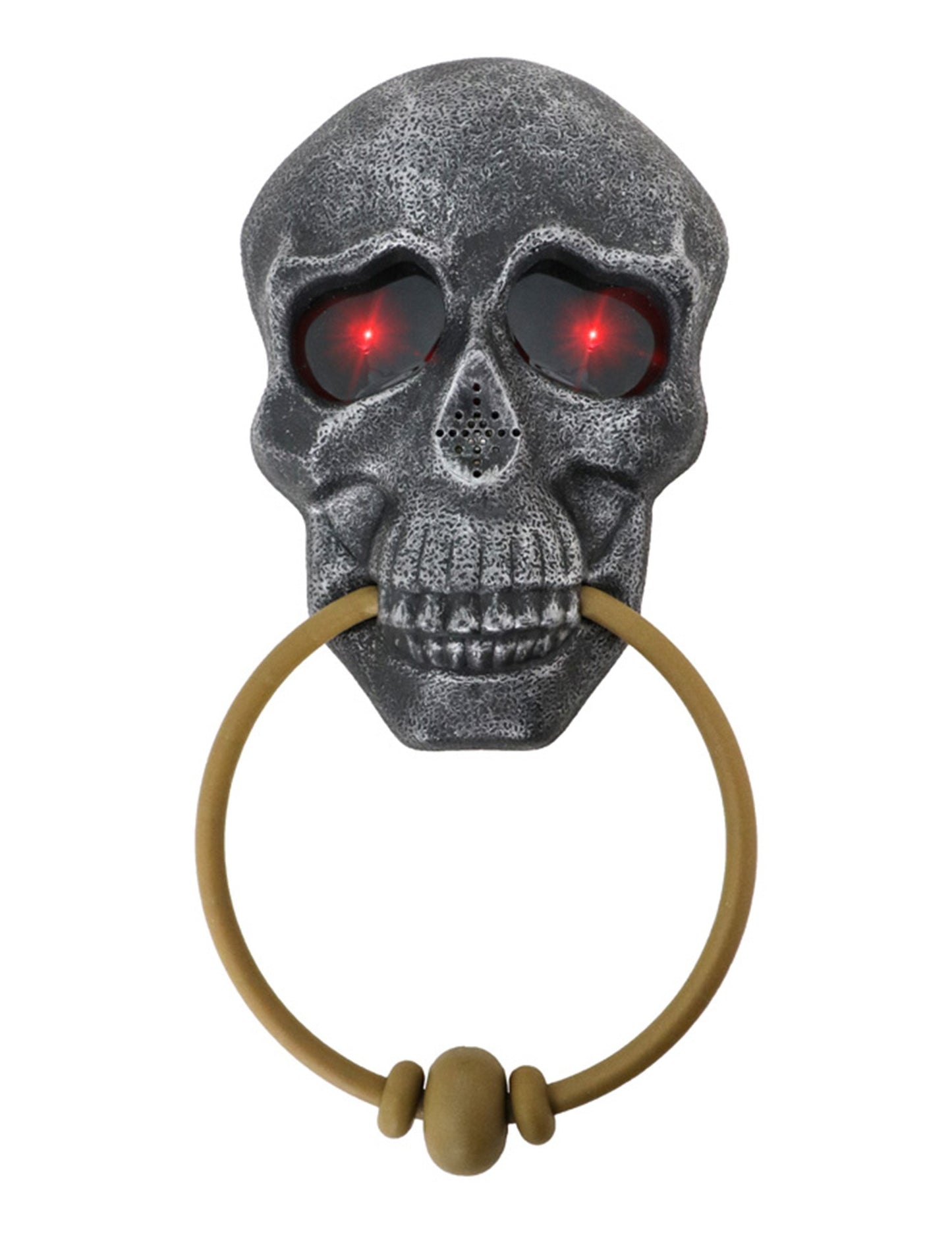 Osvijetljena i zvučna kucalica za vrata s lubanjom, 27 cm