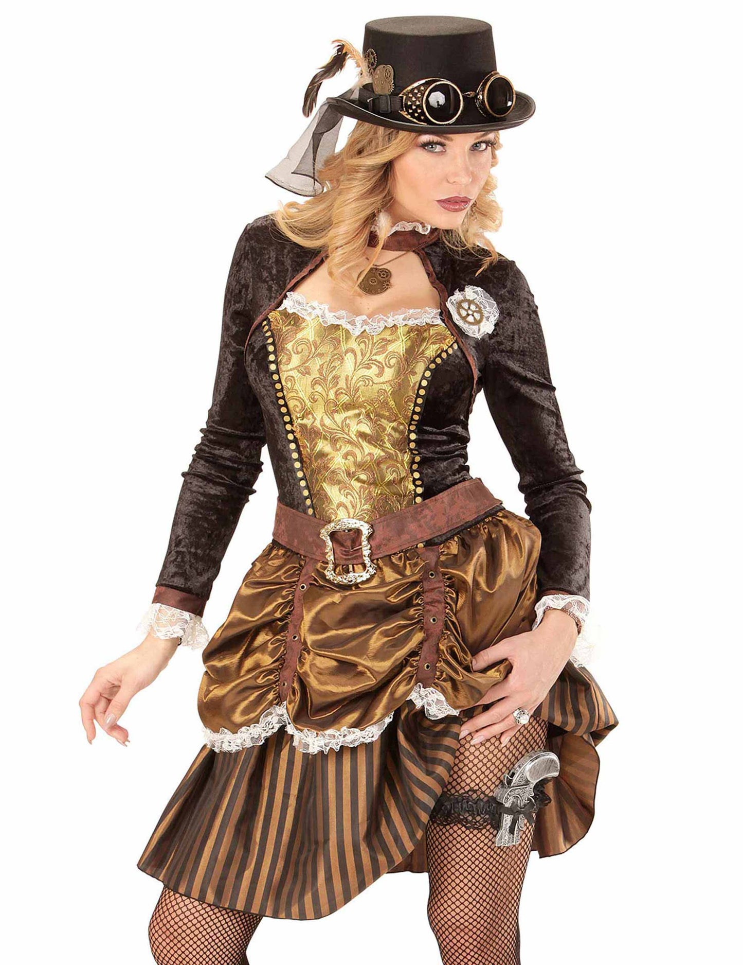 Mise en situation de la jarretière avec pistolet pour femme