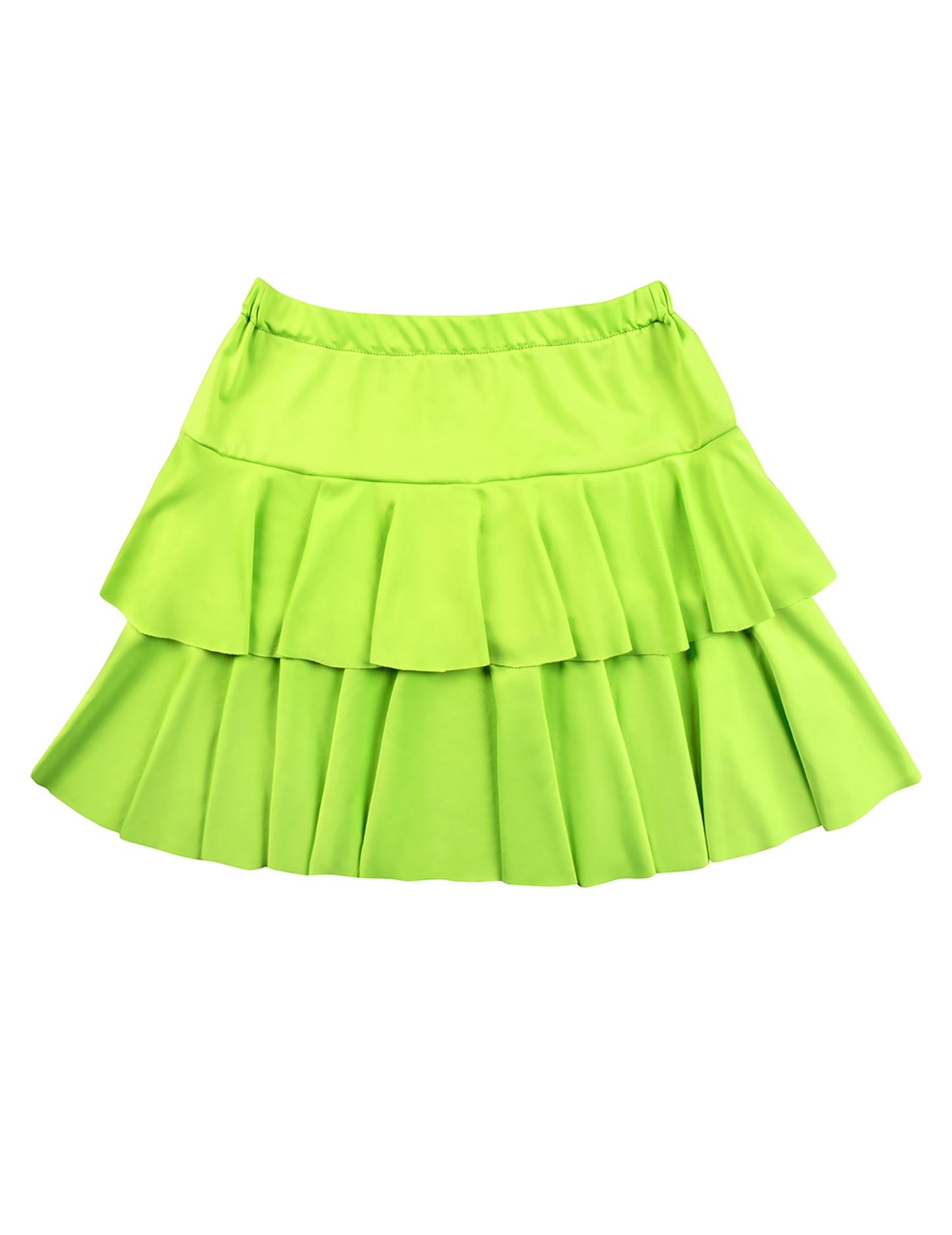 Odrasli fluorescentna zelena ruffle suknja
