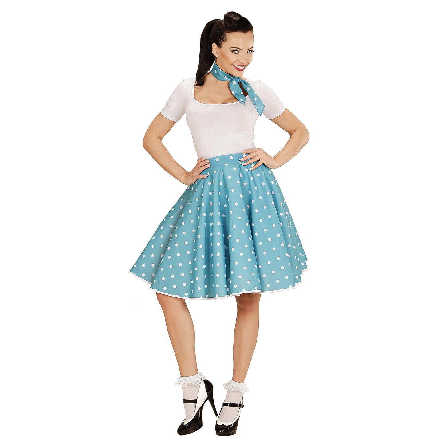 Tirkizna suknja i 50 -ih žena Pea