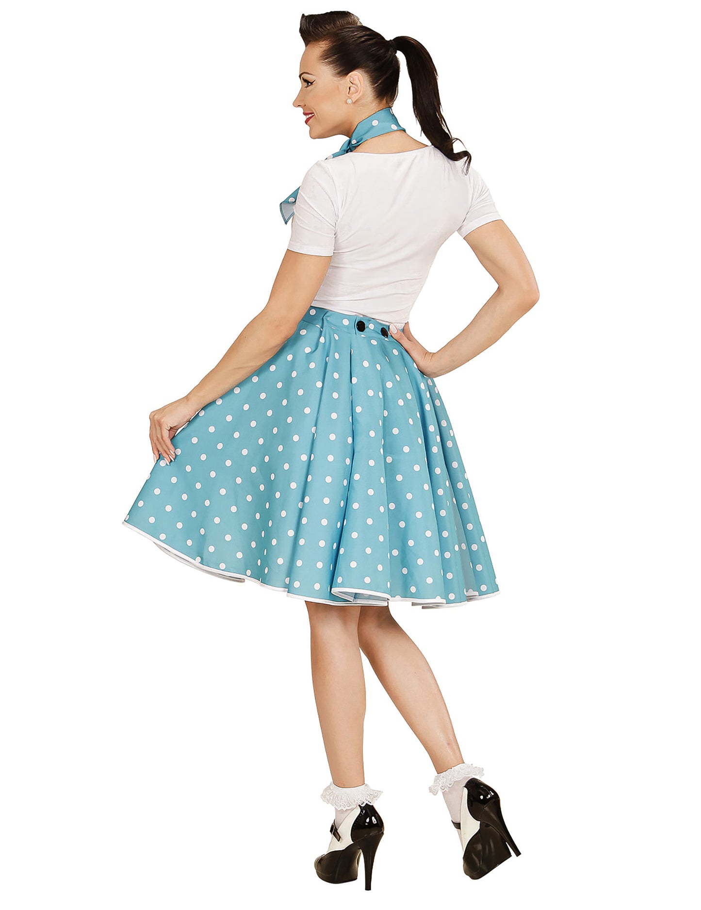 Tirkizna suknja i 50 -ih žena Pea