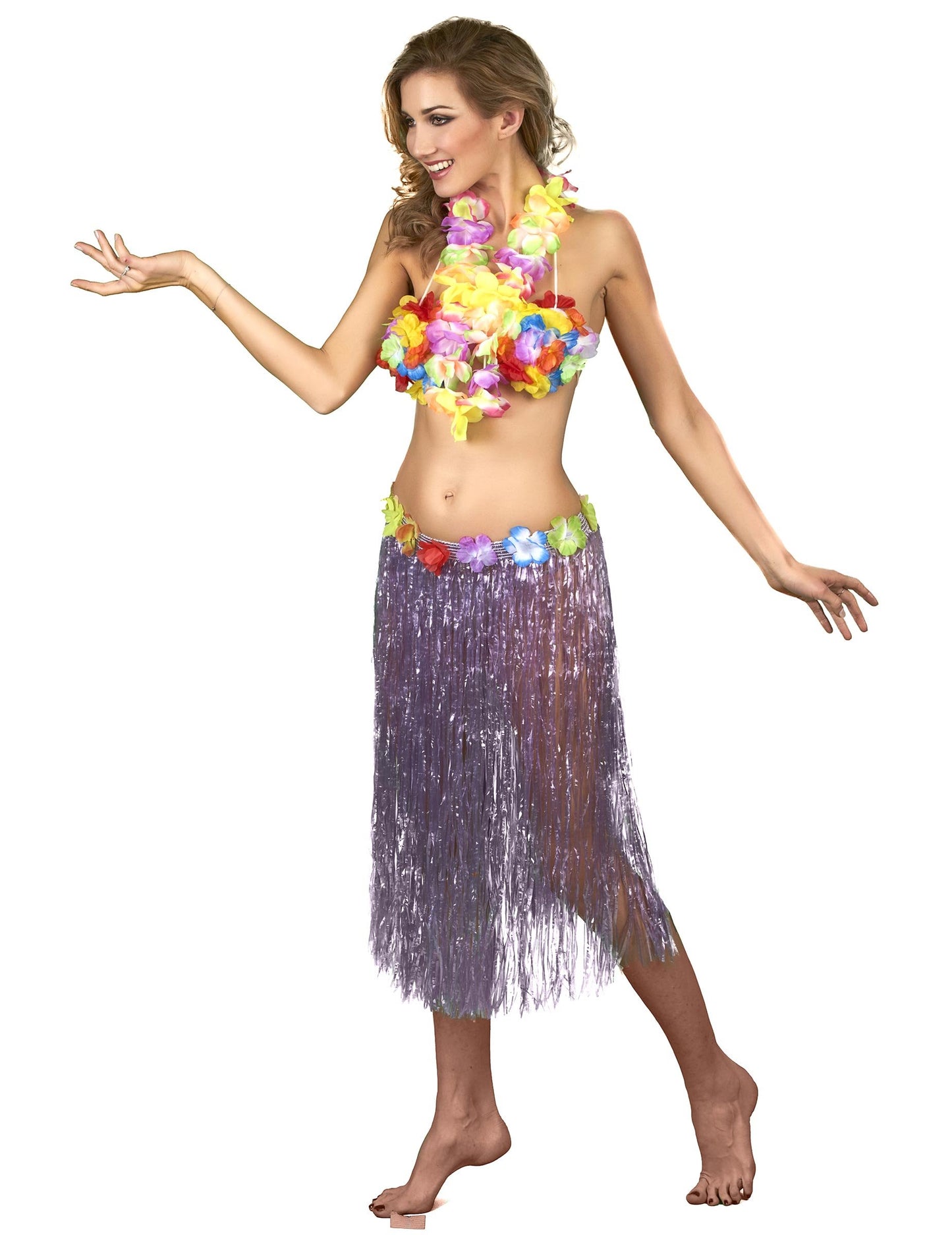 Duga havajska suknja Violet odrasla osoba