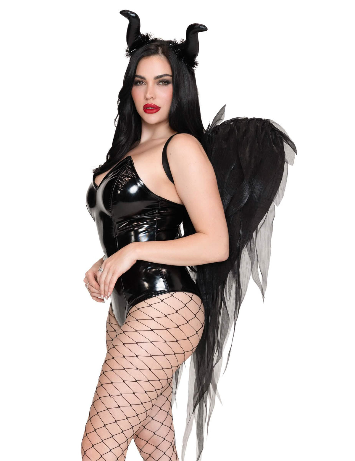 Komplet krila i oglavlja crnog demona deluxe za odrasle