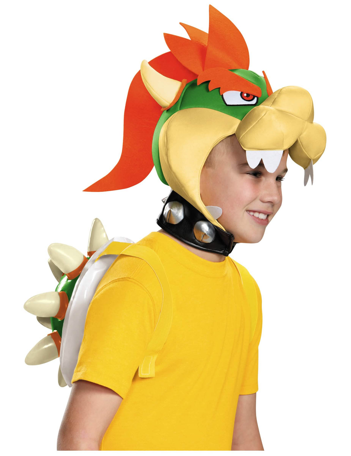 Komplet Bowser Nintendo® za dijete s pokrivalom za glavu u obliku oklopa i ogrlicom s bodljama