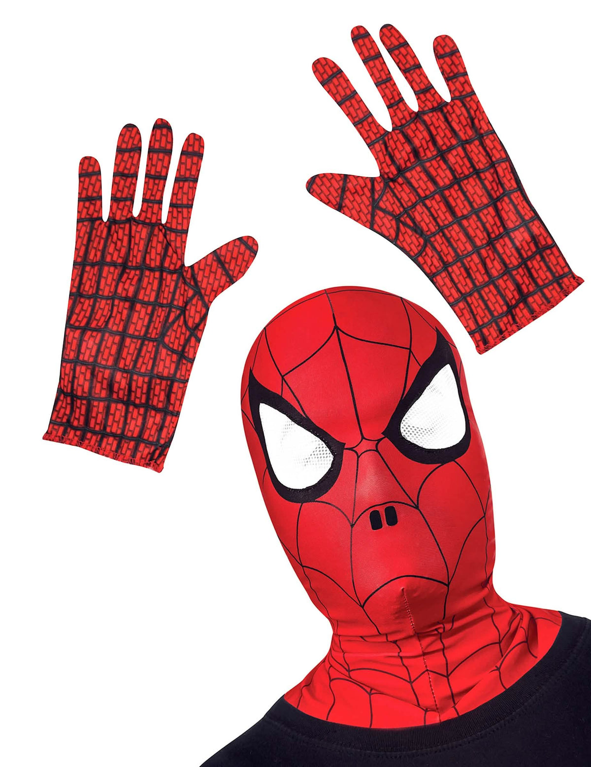Kit kapuljača i rukavice Spider-Man Ultimate za dijete crvena i crna