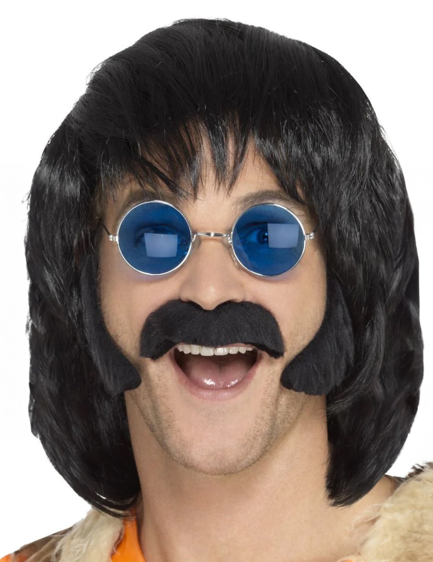 Crni hipi komplet s brkovima i muškim nogama