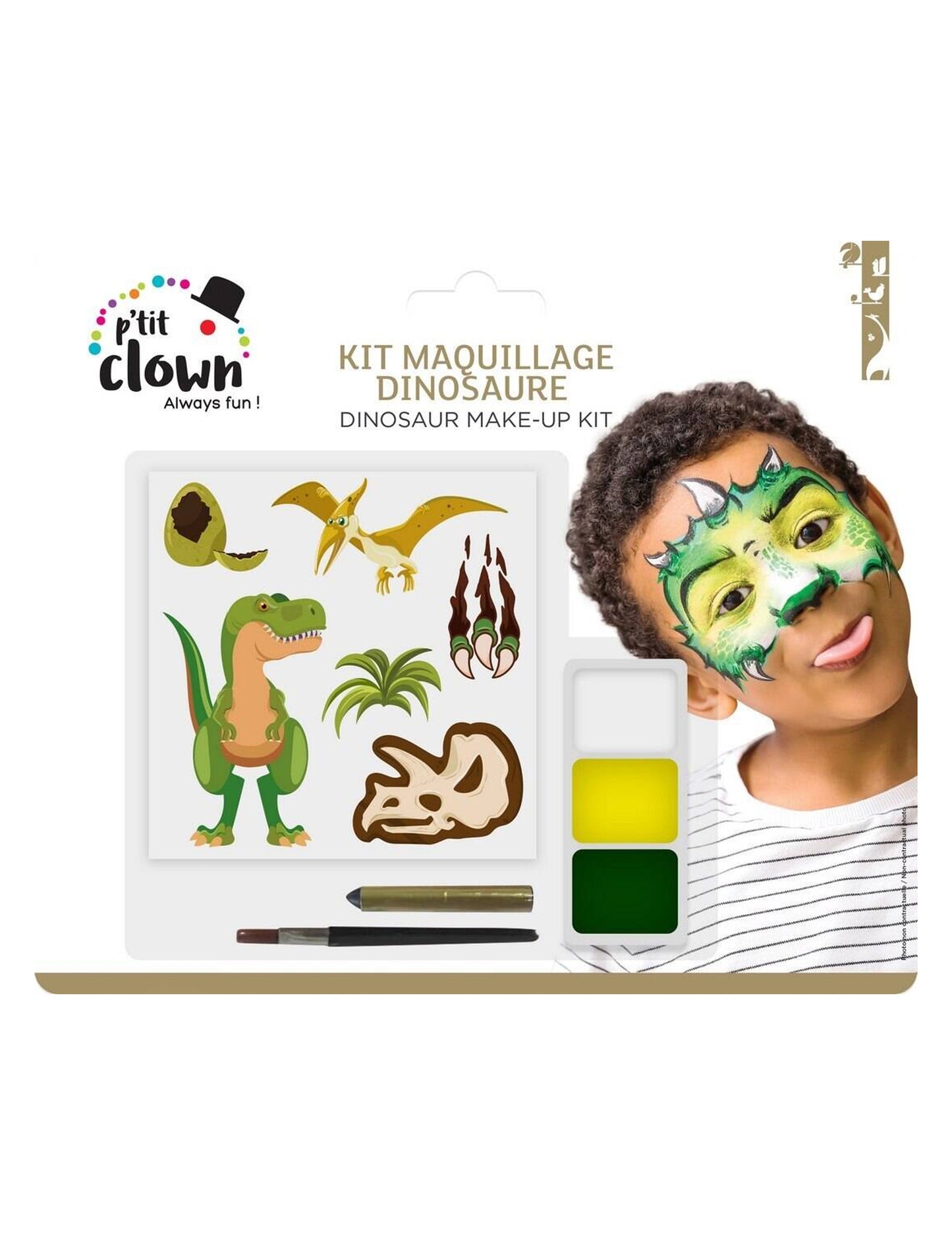Make-up komplet s tetovažama dinosaura za djecu