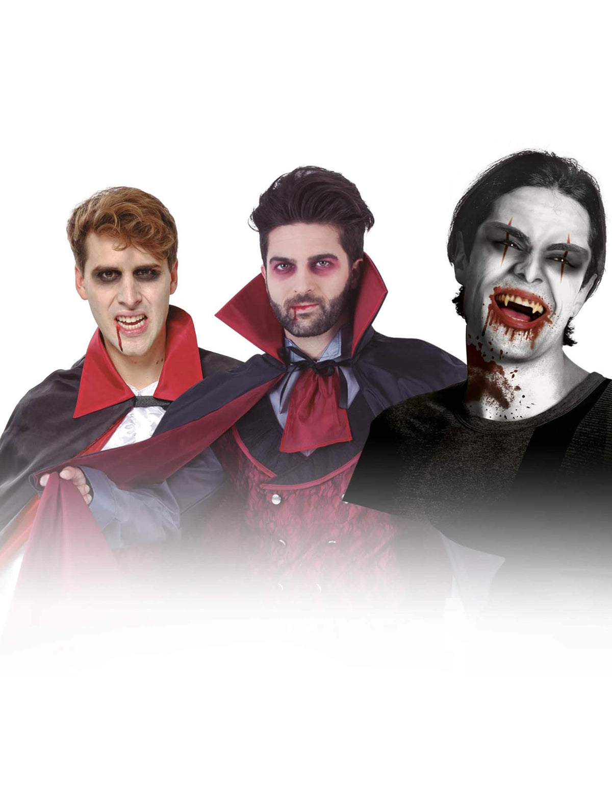 Primjeri šminke iz kompleta za šminku i dodaci vampira