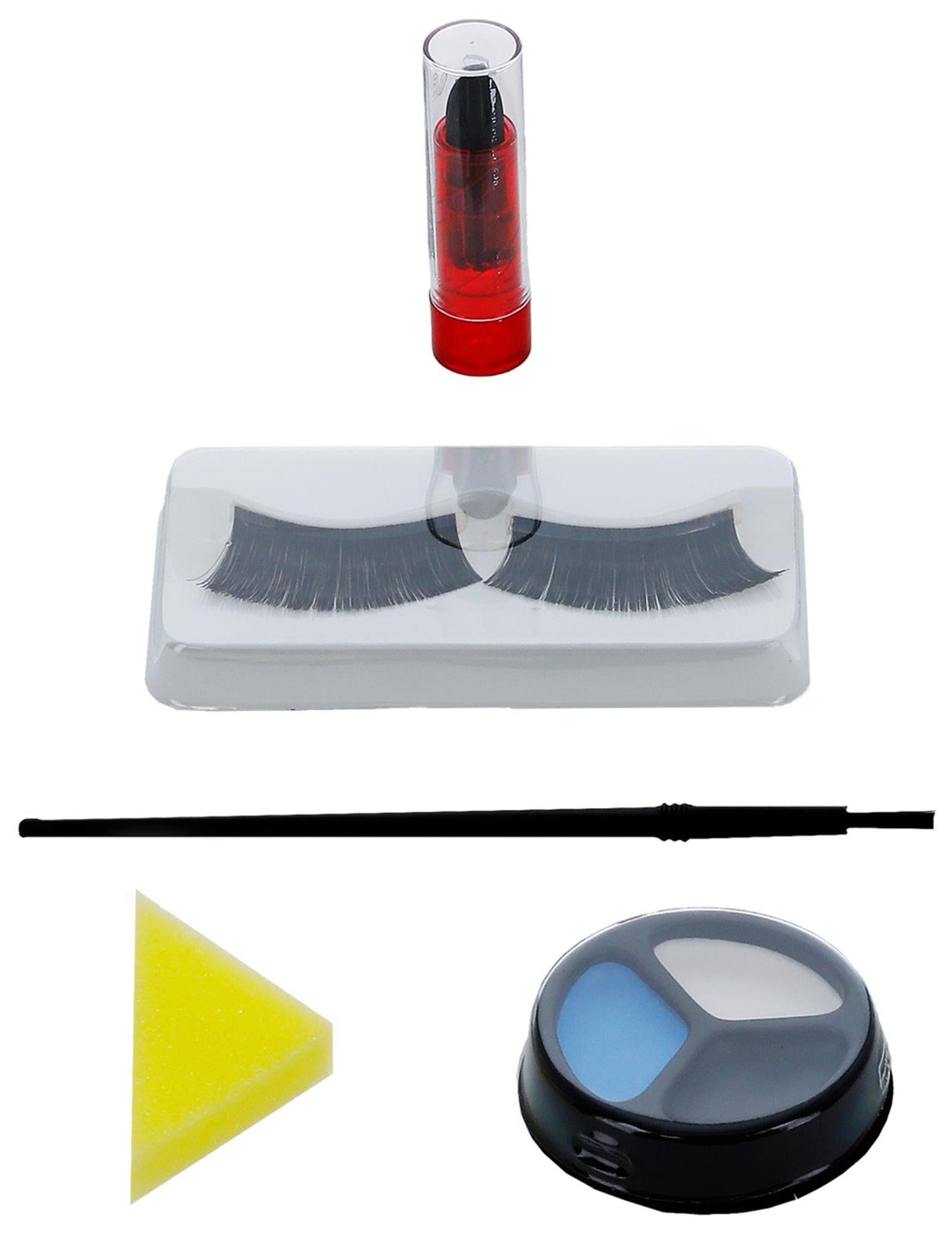 Pogled na dodatke iz kompleta za gotičku šminku