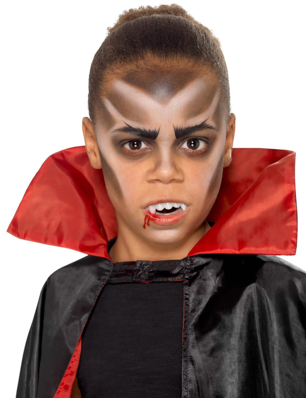 Komplet šminke vampira s protezom za dijete crvena i crna
